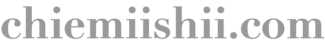 chiemiishii.comサイトロゴ