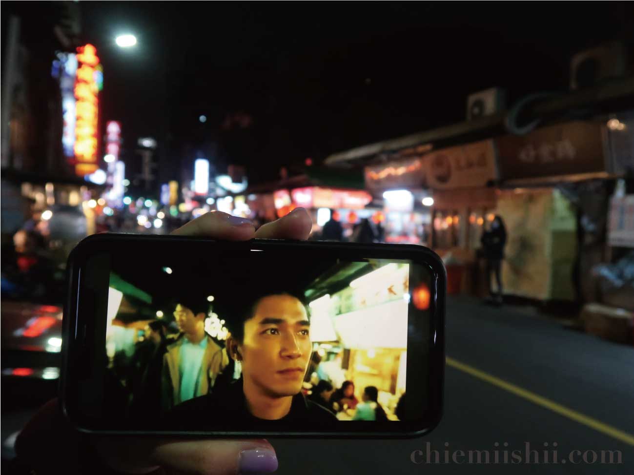 遼寧街夜市で『ブエノスアイレス（Happy Together）』認証ショット