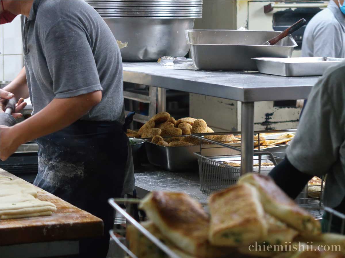 阜杭豆漿の出来立て台湾風焼きパイ
